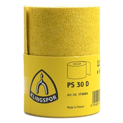Шлифовальная бумага в рулоне Klingspor PS 30 D P100, 115 мм × 50 м