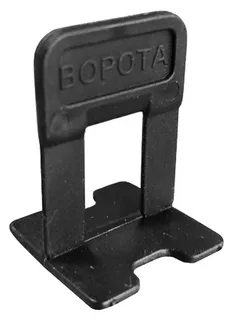 Зажим для СВП DECOR «Ворота» 1,4 мм (черный), 100 шт