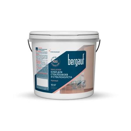 Bergauf Deko Fixer клей для стеклообоев и стеклохолста акриловый , 10 кг