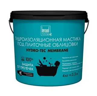 Bergauf Hydro-Tec Membrane Гидроизоляционная мастика под плиточные облицовки ЛЕТО-ЗИМА, 4кг
