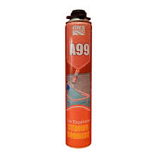 Клей-пена монтажная GNS A99 PU Adhesive Foam, пистолетная, 750 мл / 900 г, светло-белая