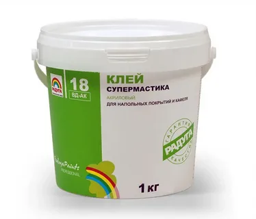 Клей "Супермастика" "Радуга-18" акриловый 1 кг