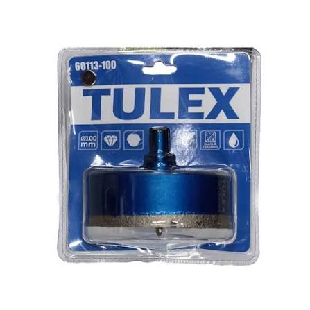 Коронка алмазная TULEX 60113-68 по стеклу и керамической плитке, центрирующее сверло, трехгранный хв
