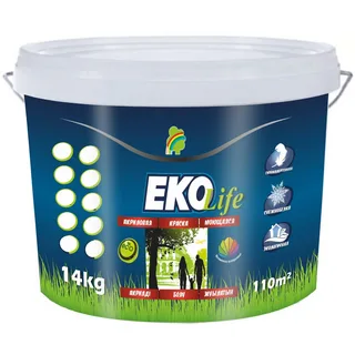 Краска "EKO Life" моющаяся гипоаллергенная акриловая 14 кг