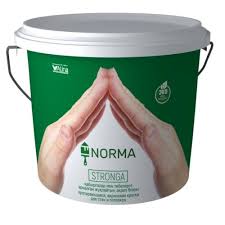 Краска водоэмульсионная NORMA Stronga, 15 кг (интерьеная,потирающаясяморозостойкая)