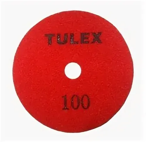 Круг алмазный гибкий шлифовальный TULEX 851011-100 на велкро основе, сухое шлифование, 100мм, P100