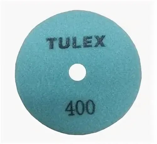 Круг алмазный гибкий шлифовальный TULEX 851011-400 на велкро основе, сухое шлифование, 100мм, P400