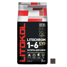 Затирка цементная Litokol Litochrom 1-6 Evo, цвет LE 245 Горький шоколад (2 кг)