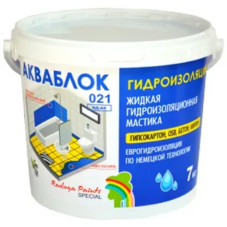 Мастика гидроизоляционная "Aquablock" "Радуга-021" 7 кг