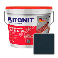 Эпоксидная затирка и клей PLITONIT Colorit EasyFill антрацит, комплект 2 кг