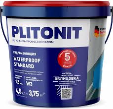 Гидроизоляция мастика акриловая PLITONIT WaterProof Standard, 4.5 кг