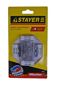 STAYER 4 шт, магнитный замок для кафеля (3395-B)